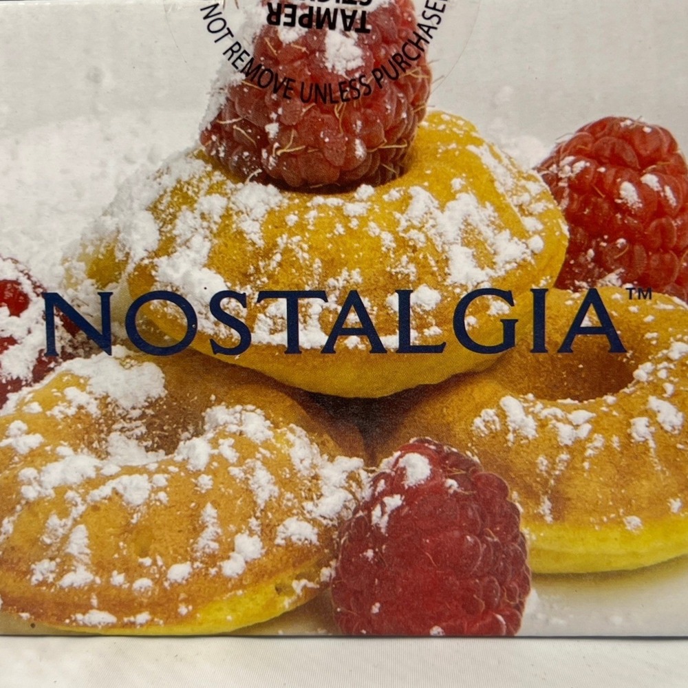 Nostalgia MyMini Lava Cake &‎ Doughnut Maker Blue Electric Mini Nonstick Deseret